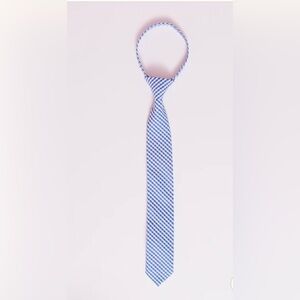 Youth blue and white gingham tie, size youth medium